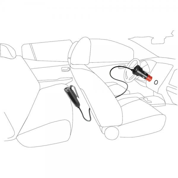 Lamp 4-Port USB Charger with Extension Cable - Fast Charge - 7800 mA - 12/24V