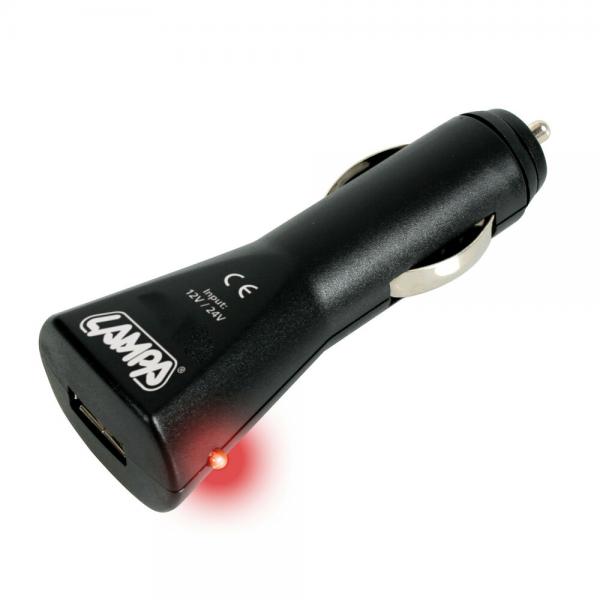 Lampenladegerät mit 1 USB-Anschluss – 1000 mA – 12/24 V 9041 39041