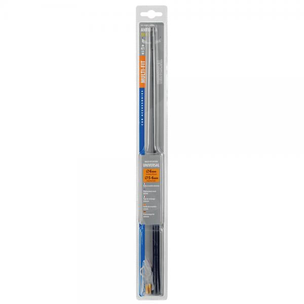 Chromringlampe, Ersatzantennenstiel – 41 cm – 5–6 mm