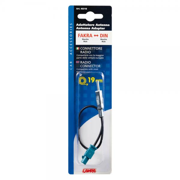 Adaptador de antena FAKRA macho a DIN macho - 19 cm 40318