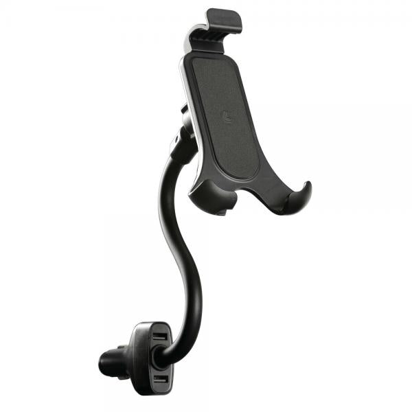 Lampa Power Holder, Phone Holder with Dual USB Charger, 12/24V