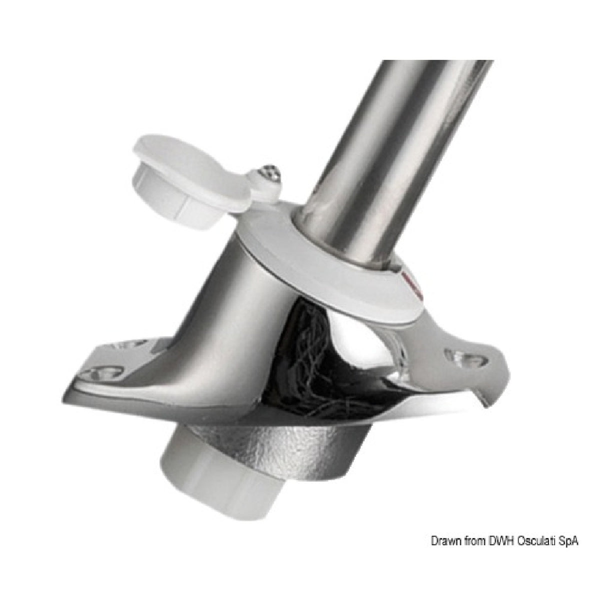 Osculati Stainless steel rod with white plastic light 11.161.02