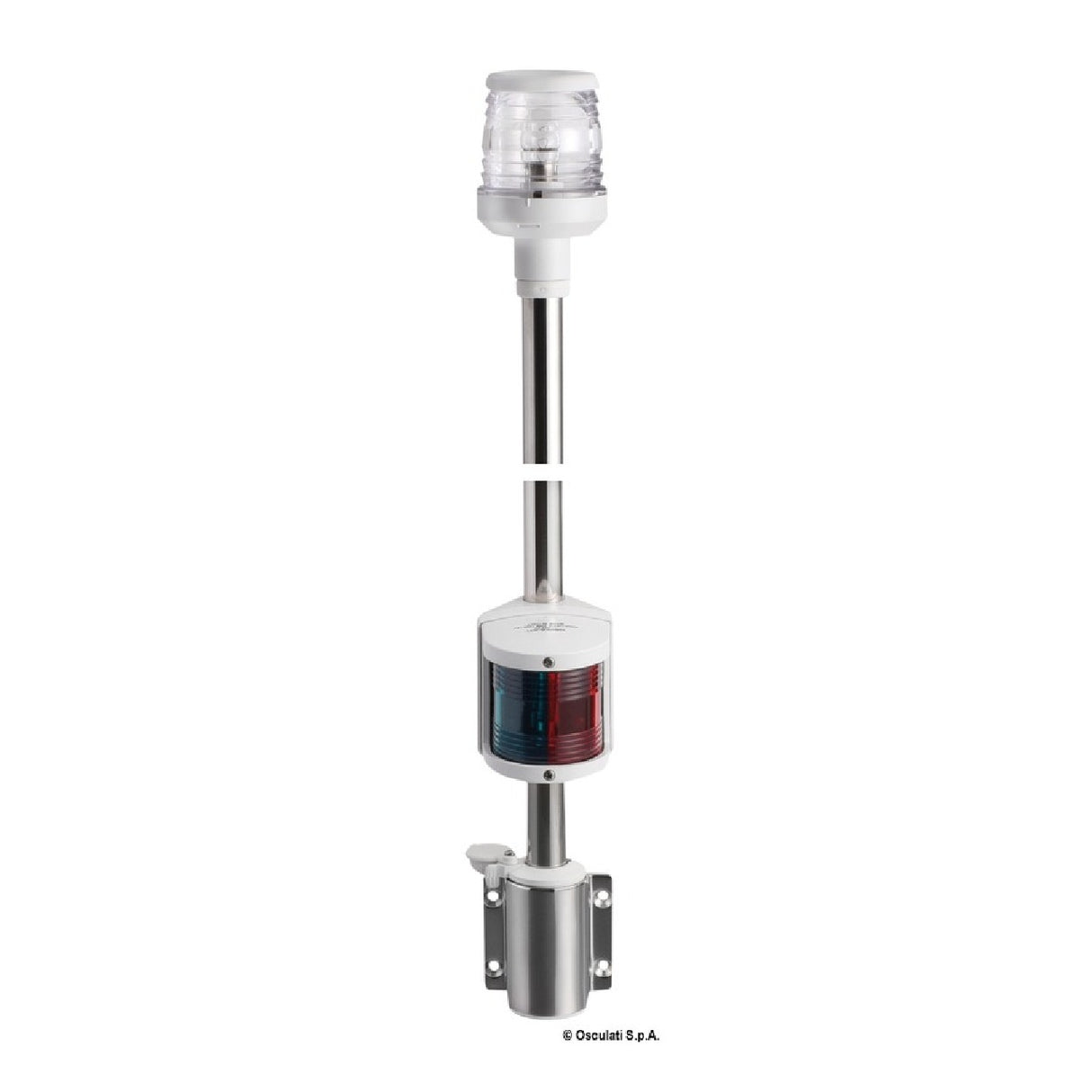 Columna de pared combinada de acero inoxidable Osculati Classic 11.167.01