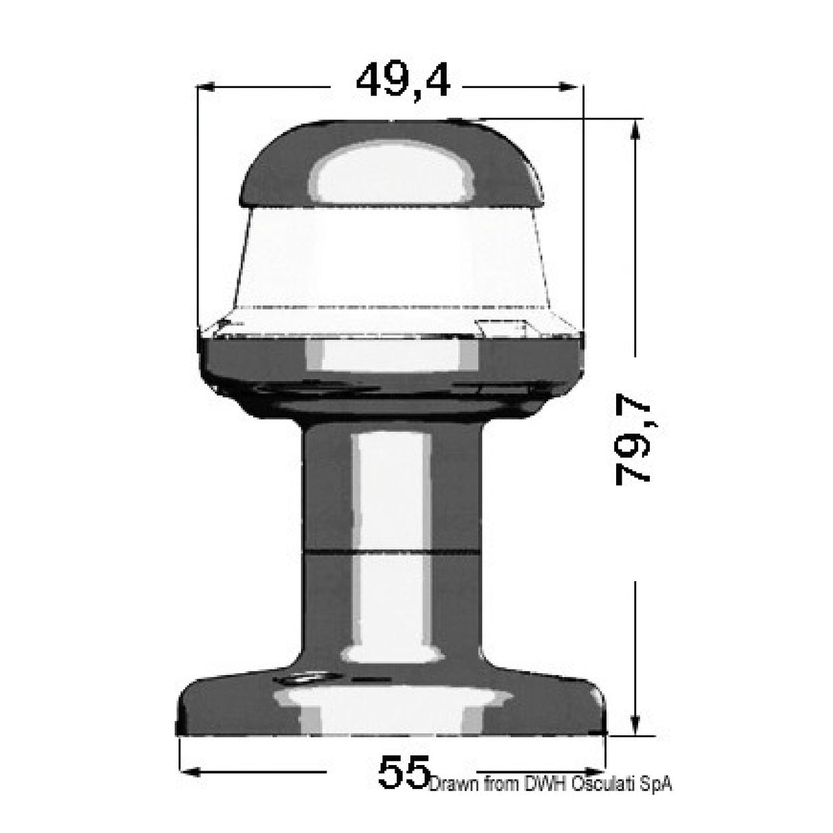 Osculati Alumbrado público Orions Inox 11.396.01