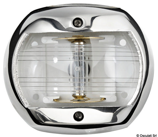 Luz de navegación de proa Osculati Classic 20 LED de 225 grados con tapa de acero inoxidable 11.447.04