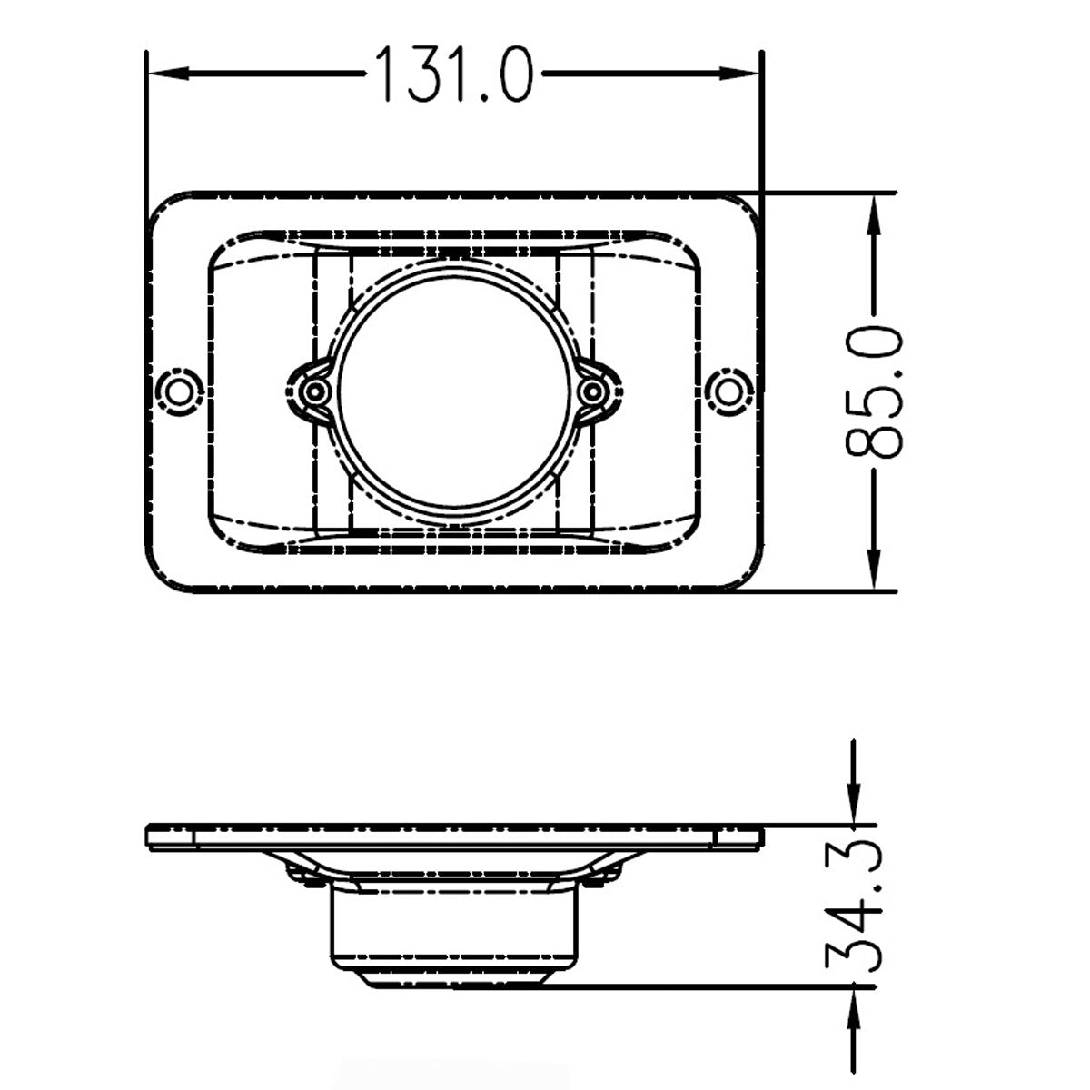 TREM 12V Halogen-Navigationsleuchte für Heckspiegel