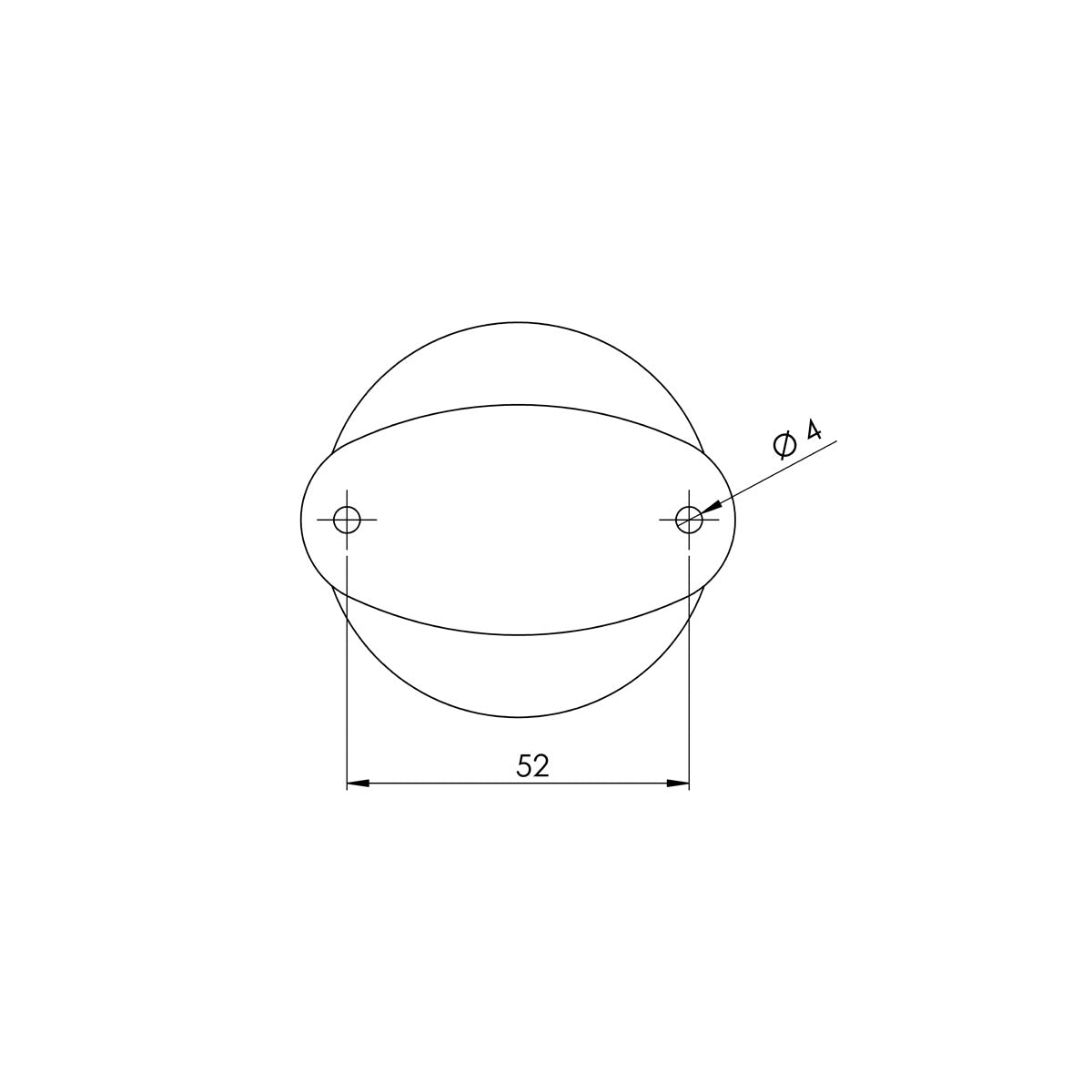 Luz de anclaje LED PRO LED Gemini 360 negra H. 90 mm
