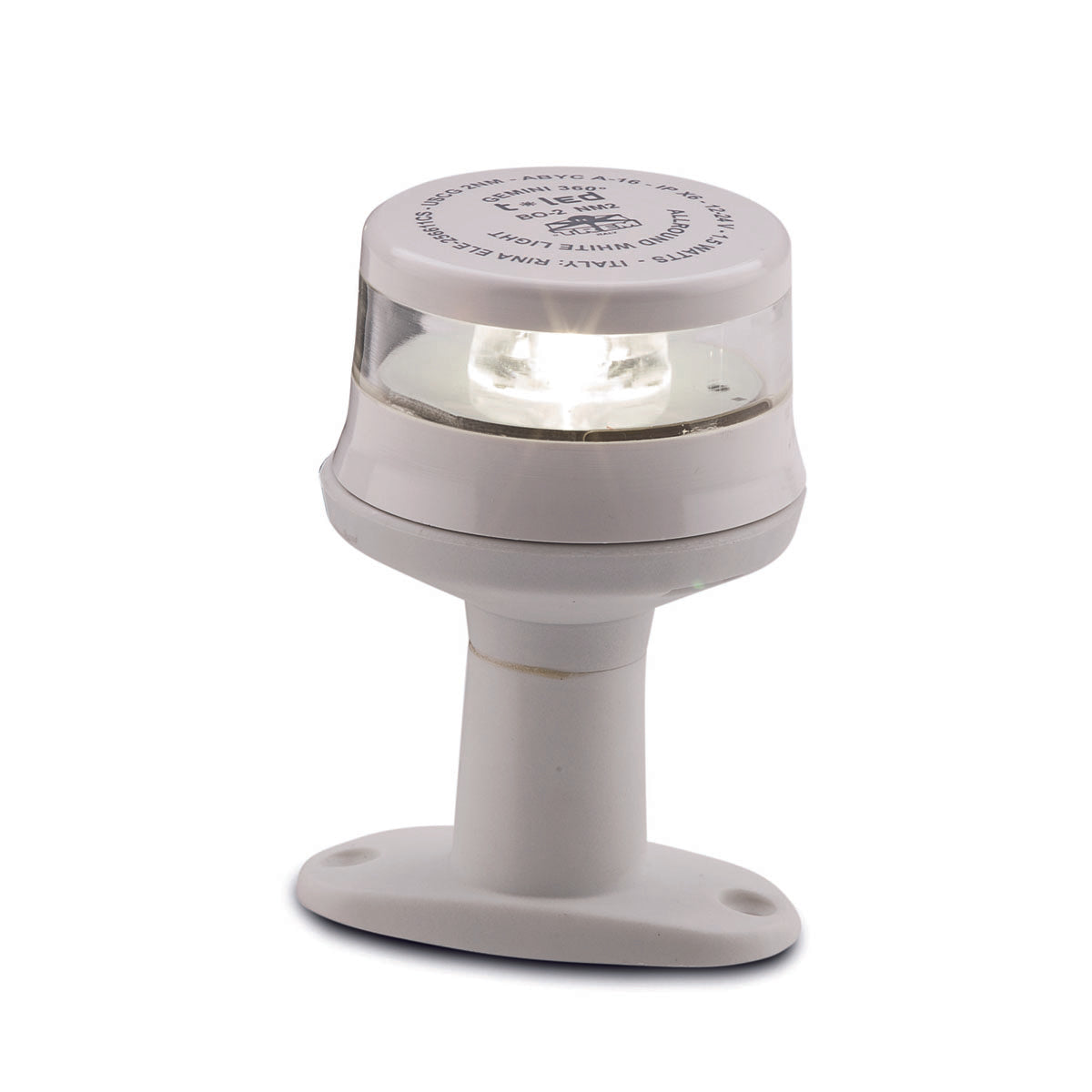 PRO LED Gemini 360 White LED anchor light H. 90 mm