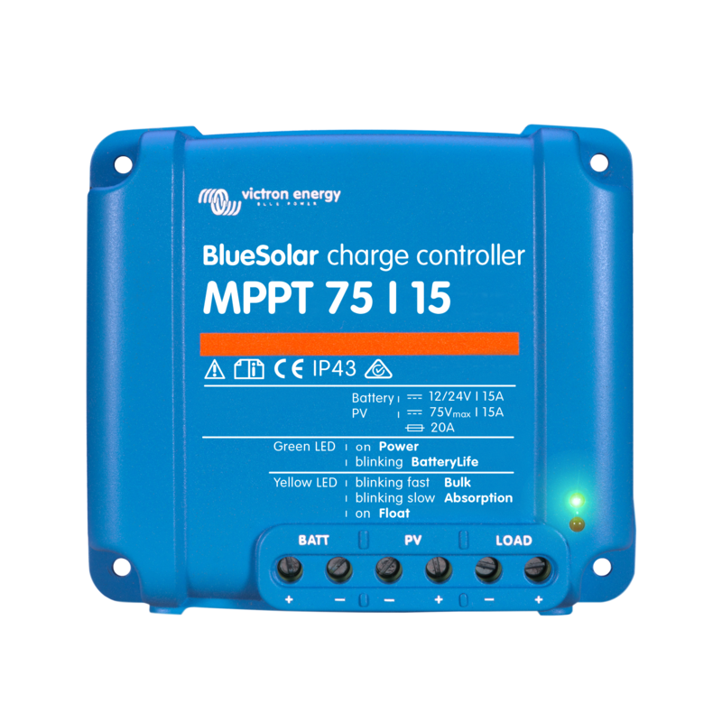 Victron Energy BlueSolar MPPT Solarladeregler 12/24V 15Ah