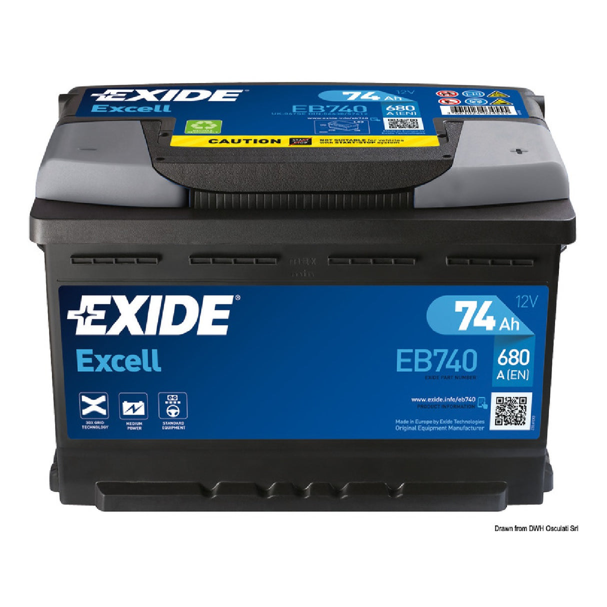 Baterías de arranque para embarcaciones Excell de Exide Technologies