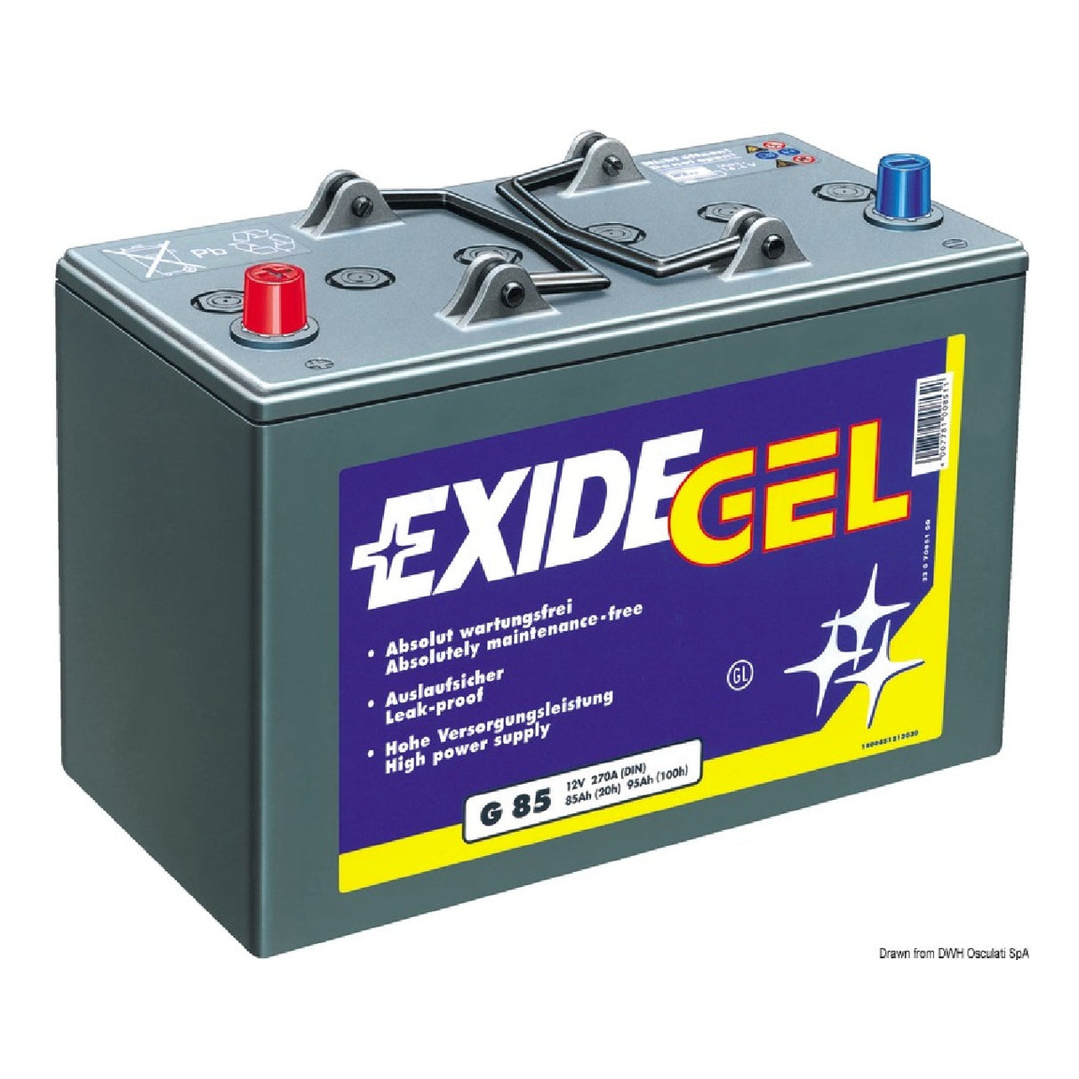 Baterías de gel EXIDE Technologies EXIDE para servicio y arranque
