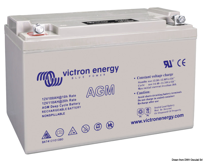 Batería de ciclo profundo AGM Victron Energy de 12 V y 220 Ah