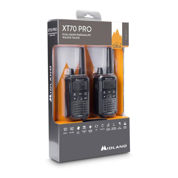 Midland XT70 PRO, set 2 walkie talkie