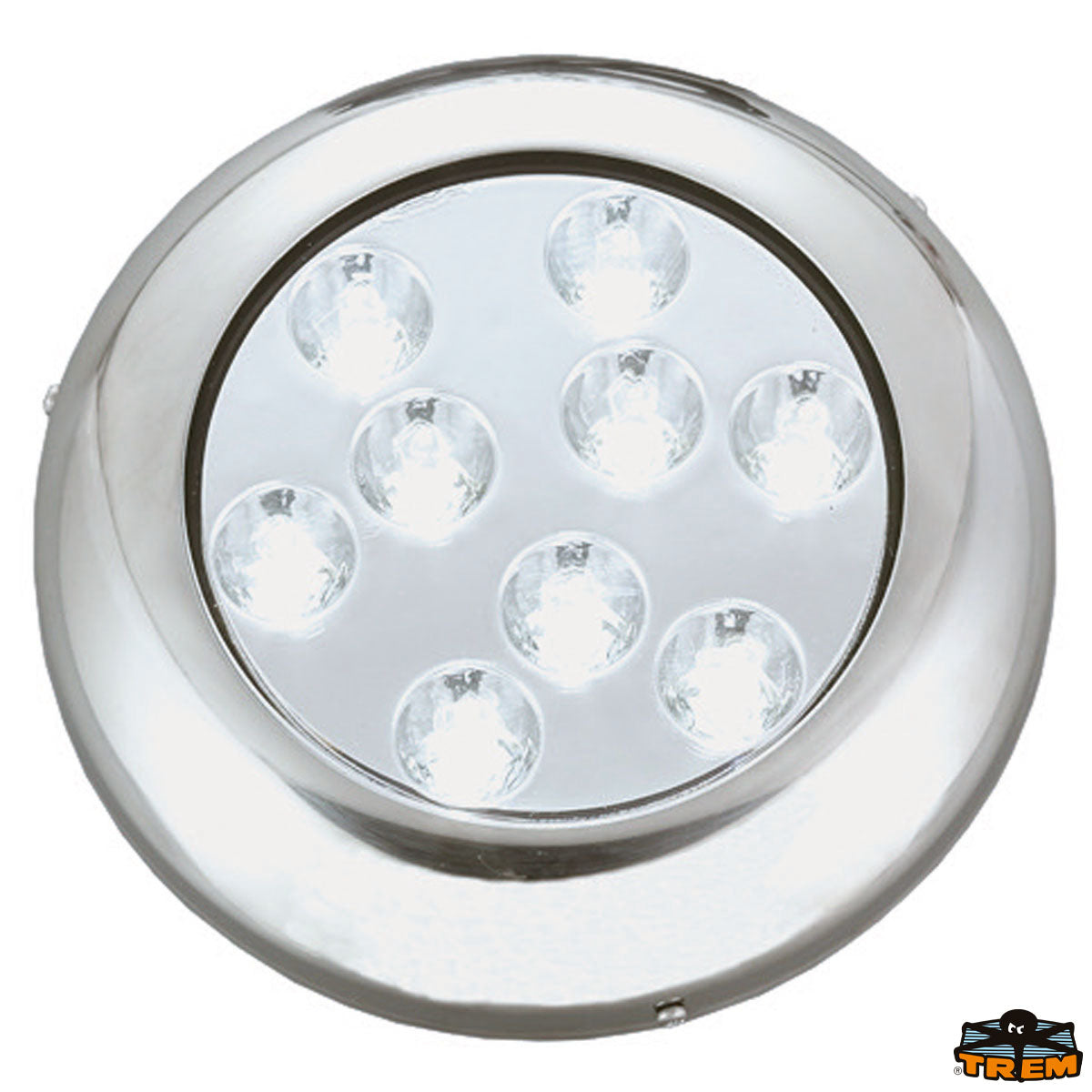 Trem Luce subacquea LED tonda diametro 119 mm 18 W per plancetta e carena