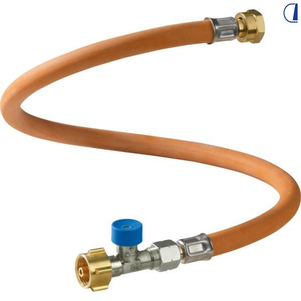 GOK Tubo gas alta pressione 750 mm con crash sensor attacco DE