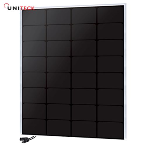 Uniteck Pannello Solare UNISUN 60.12 BC 60W 12V presa posteriore con cavo e connettore 680x 310x 35 mm