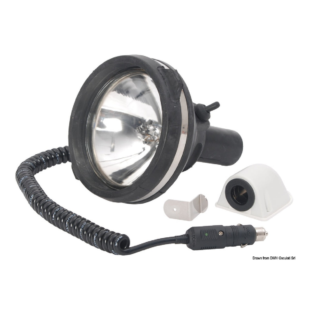 Osculati Faro Utility Rubber Spot completamente infrangibile ed impermeabile