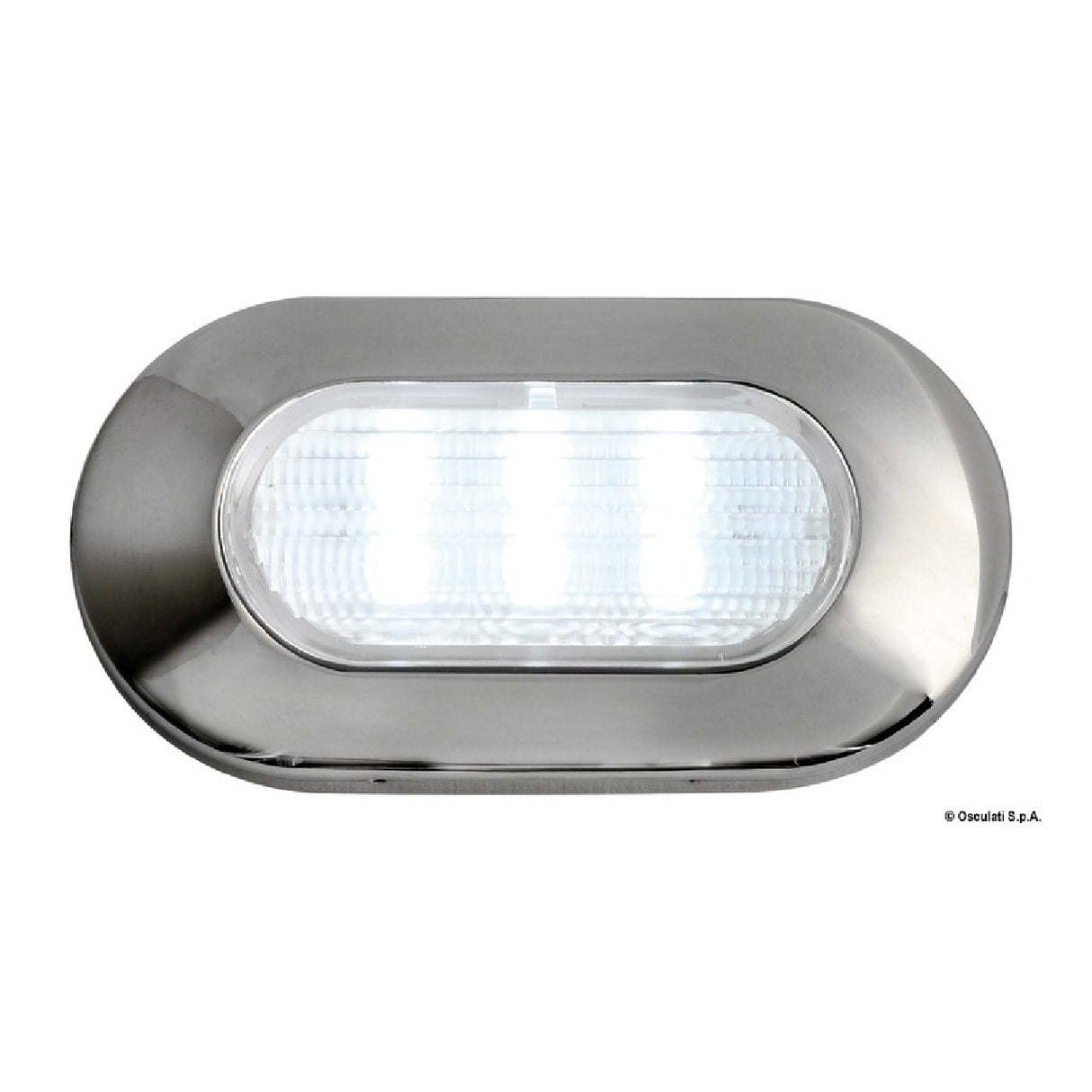 Osculati Luz de cortesía ovalada 6 LED azul 13.178.03