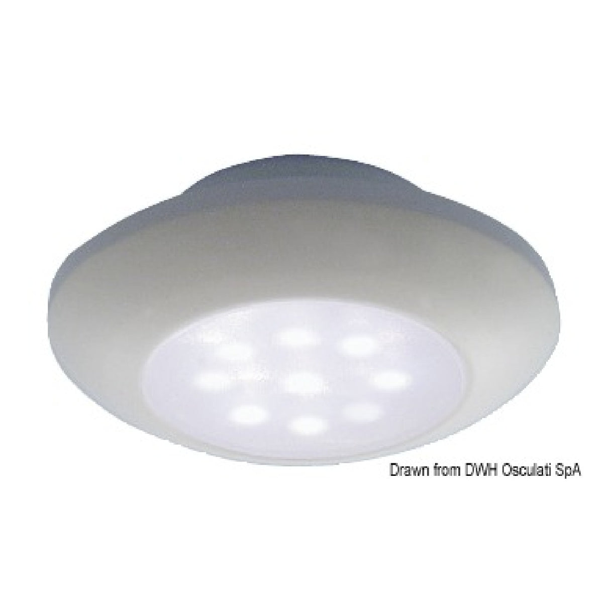 Osculati Wasserdichte LED-Deckenleuchte Weiß 13.179.01 13.179.01