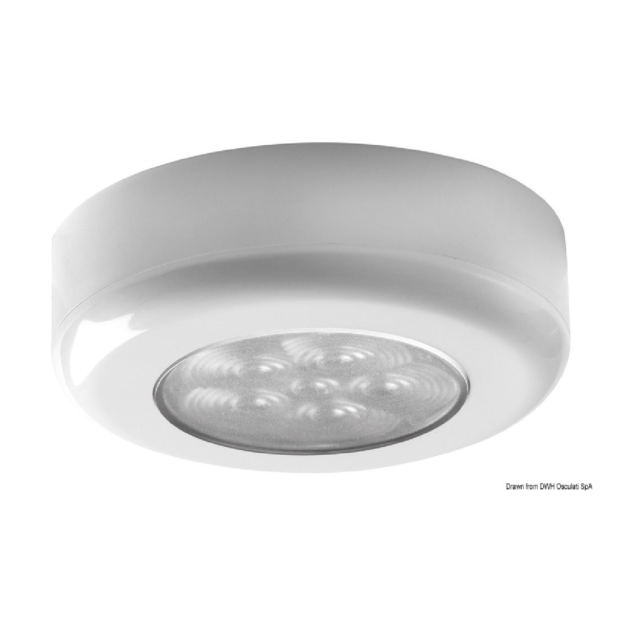 Lámpara de techo LED Osculati para instalación empotrada o exterior 13.179.56