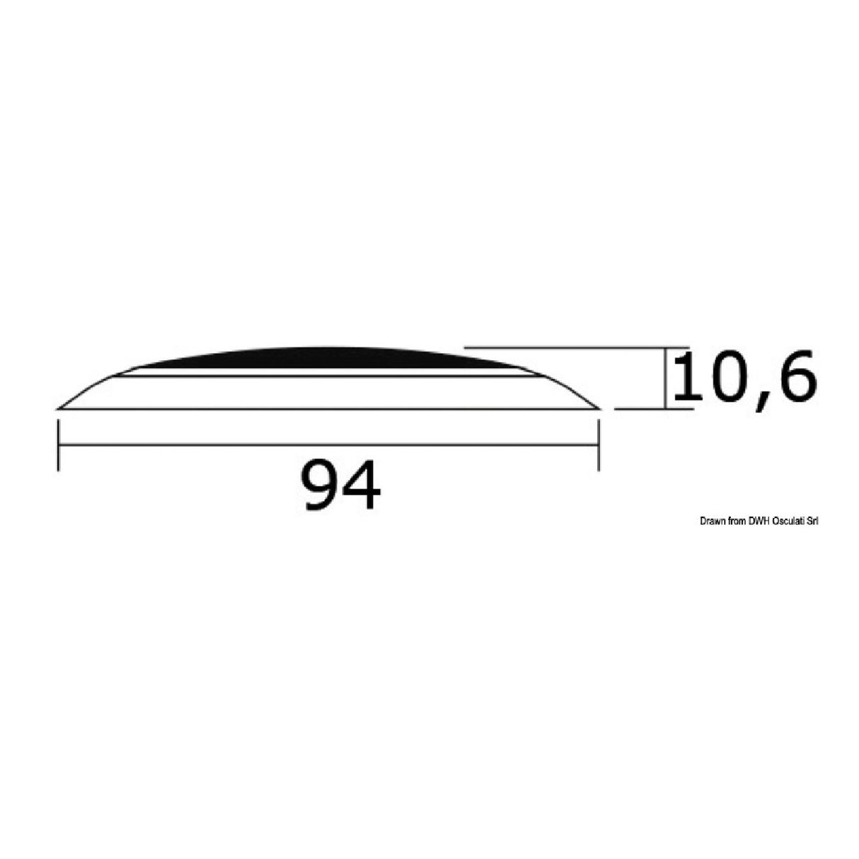 Osculati Plafoniera 5 LED luz blanca 13.179.80