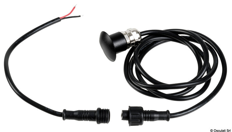 Luz de cortesía Osculati LED blanca cuerpo negro mate 13.182.10