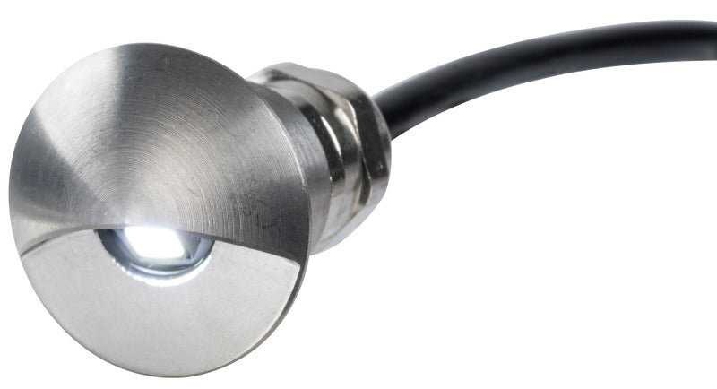 Osculati Einstiegsleuchte, weiße LED-Leuchte, Gehäuse aus poliertem Edelstahl, 13.182.16
