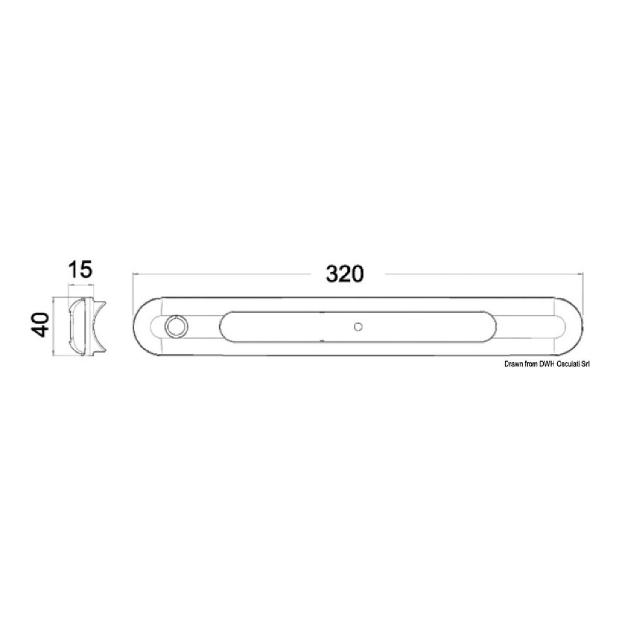 Osculati Aufbau-LED-Deckenleuchte wasserdicht 13.192.00 13.192.00