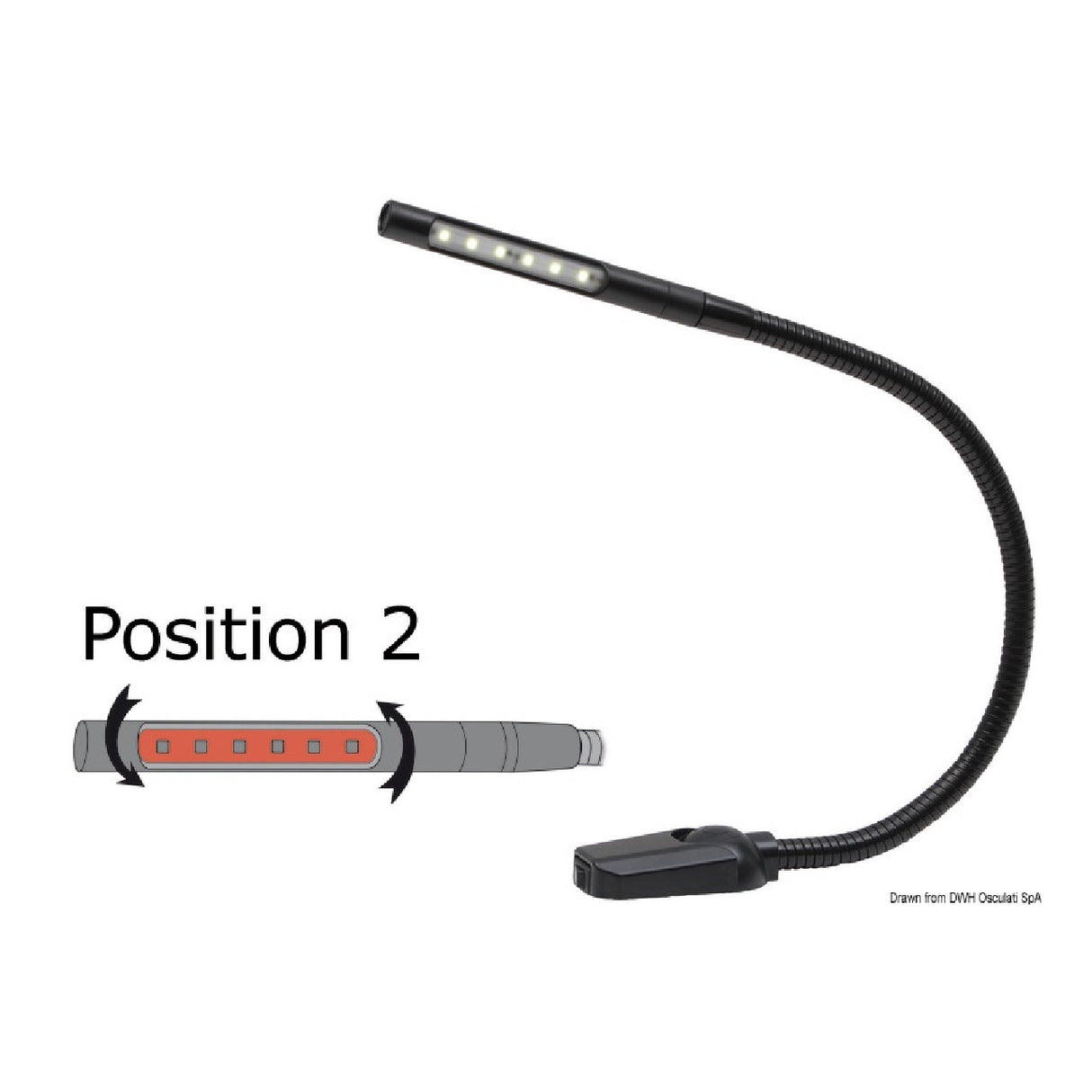 Labcraft design articulated LED spotlight for card reading ML