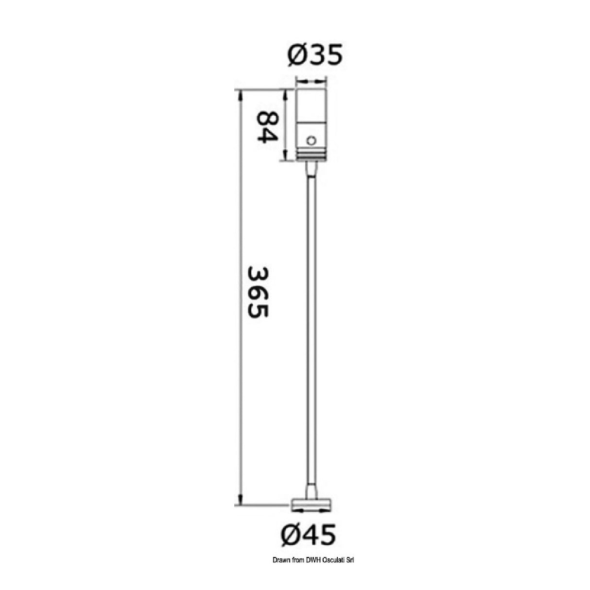 Osculati 13.236.92 Foco LED articulado para cabecera de cama/lectura de mapas