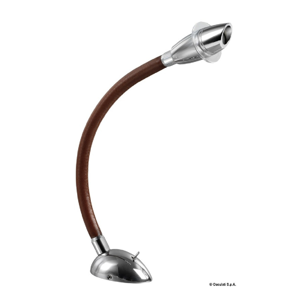 Osculati 3W leather-covered spotlight 13.237.05