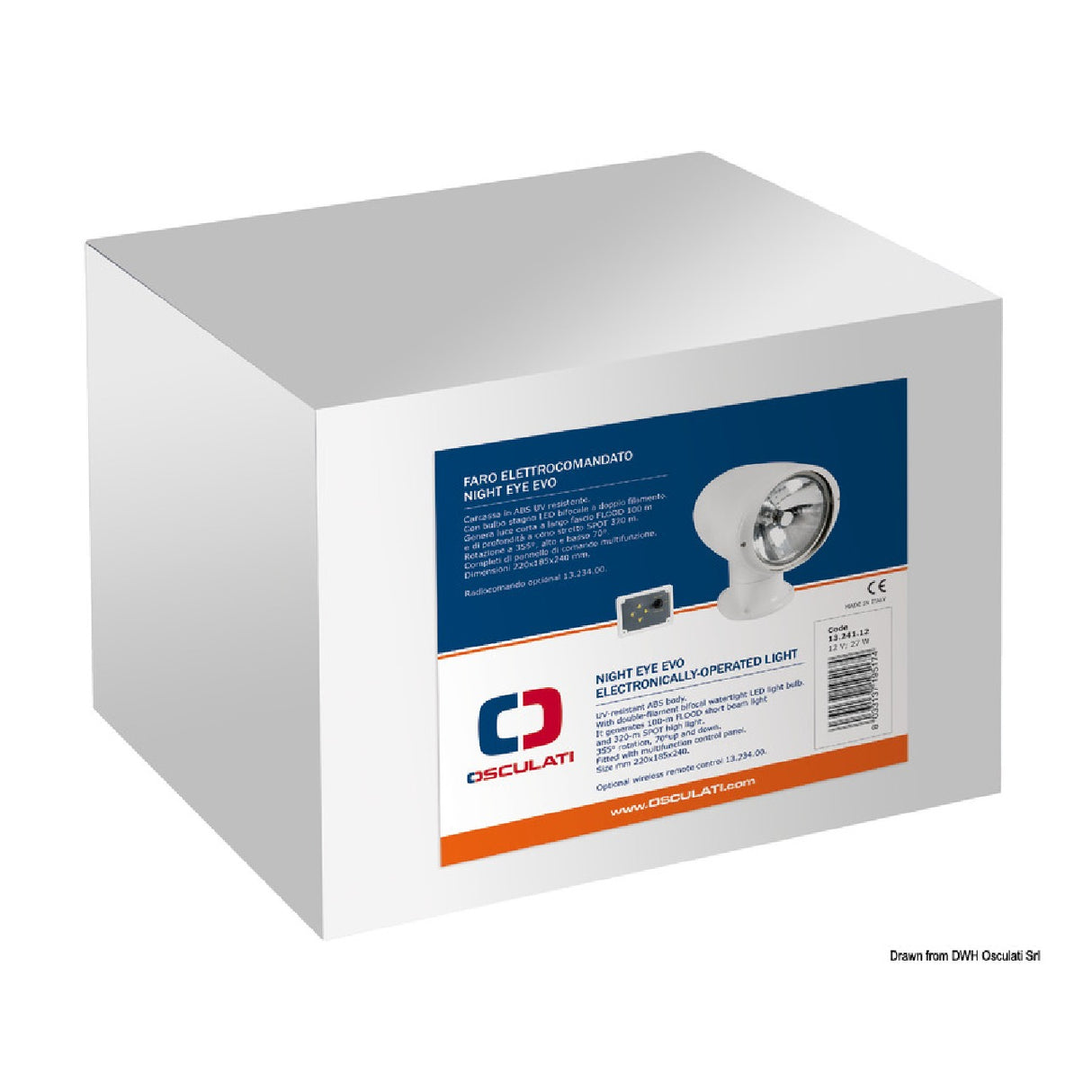 Osculati Night Eye Evo LED-Leuchte mit elektrischer Steuerung 13.241.12