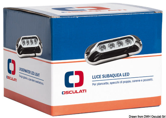 Luz subacuática para barco Osculati con 4 LED RGBW 13.281.02