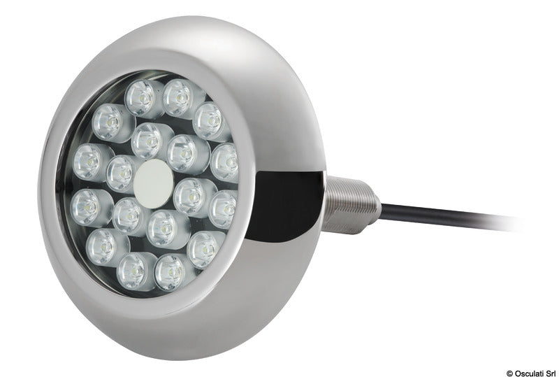 Osculati Faro subacqueo 18 LED bianchi con viti 13.300.01