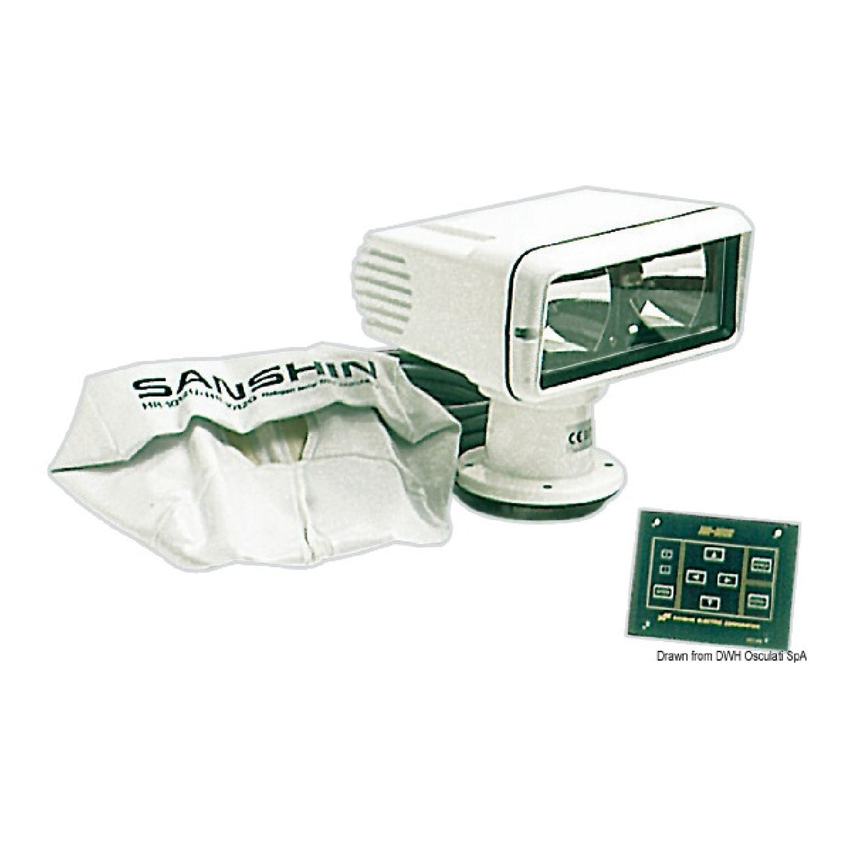 Elektrisch betriebene Drehleuchte Osculati SANSHIN 13.343.12