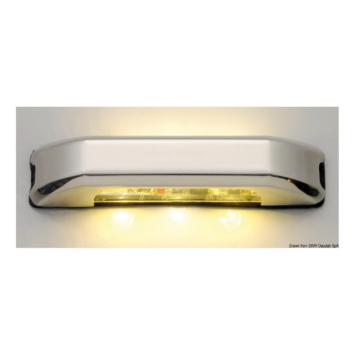 Osculati Courtesy light bianca 4 + 4 LED 13.428.03