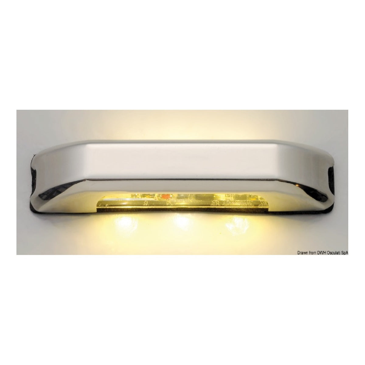 Osculati Courtesy light bianca 4 + 4 LED 13.428.03