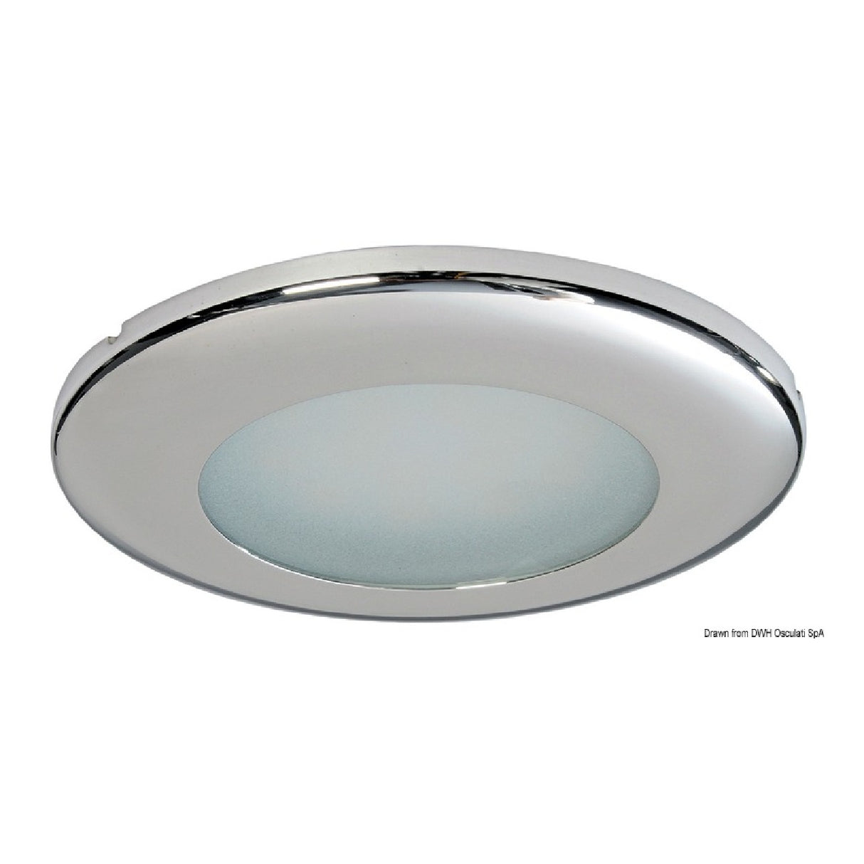 Osculati Capella LED ceiling light, glossy 13.433.30