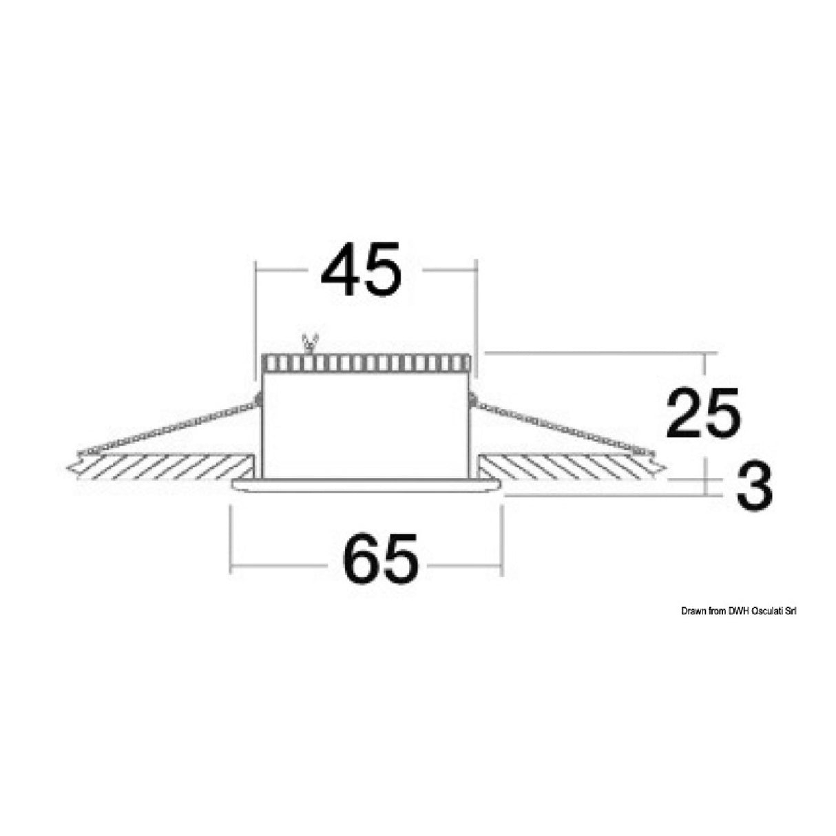 Osculati Plafoniera Atlas lucida 13.435.01