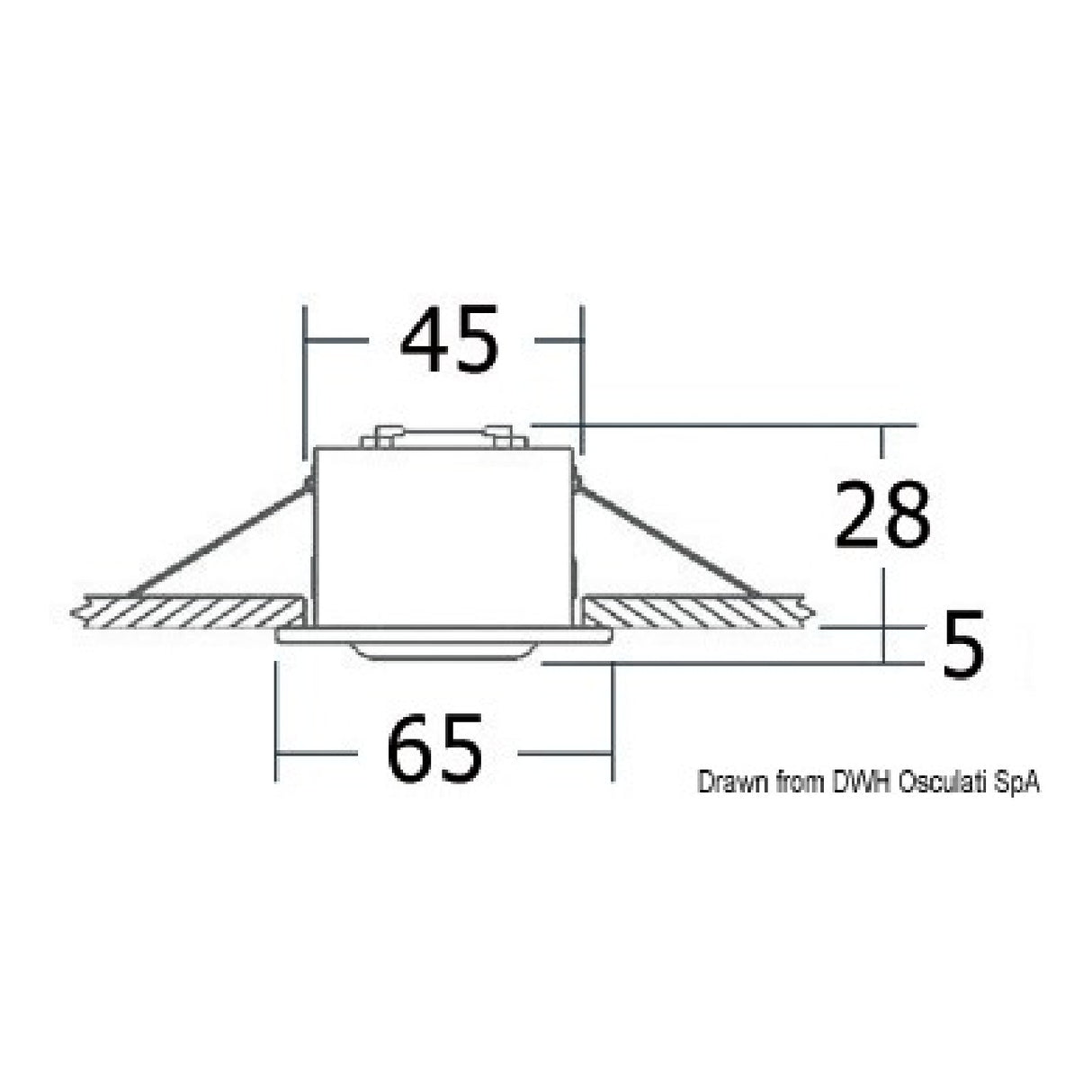 Osculati ALTAIR 13.437.15 Kompakter, verstellbarer LED-Scheinwerfer