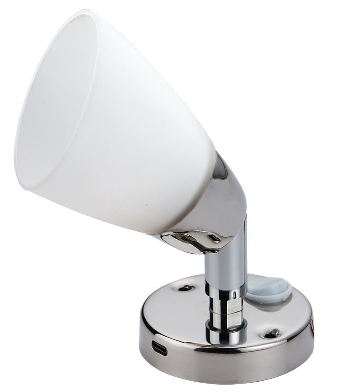 Osculati Faretto LED acciaio inox con USB C e interruttore 13.438.92