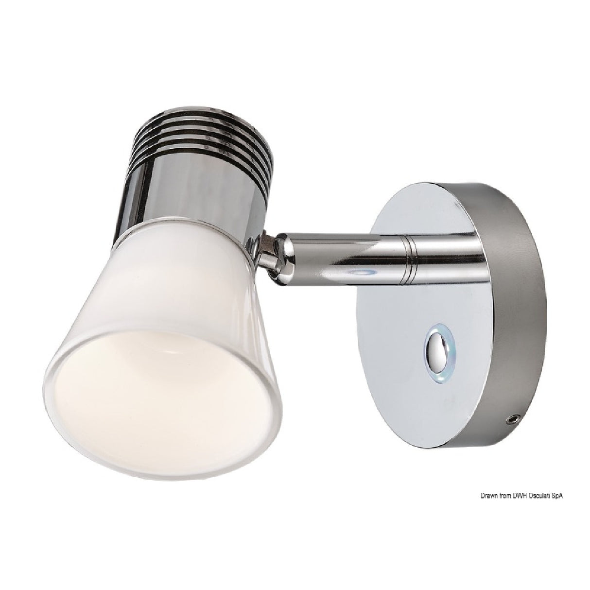 Foco LED regulable Osculati con reflector de cristal 13.439.56