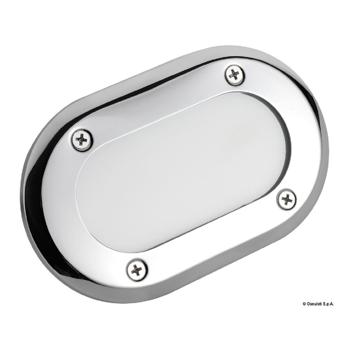 Osculati LED recessed ceiling light, chromed brass, 12V 20W 13.533.02