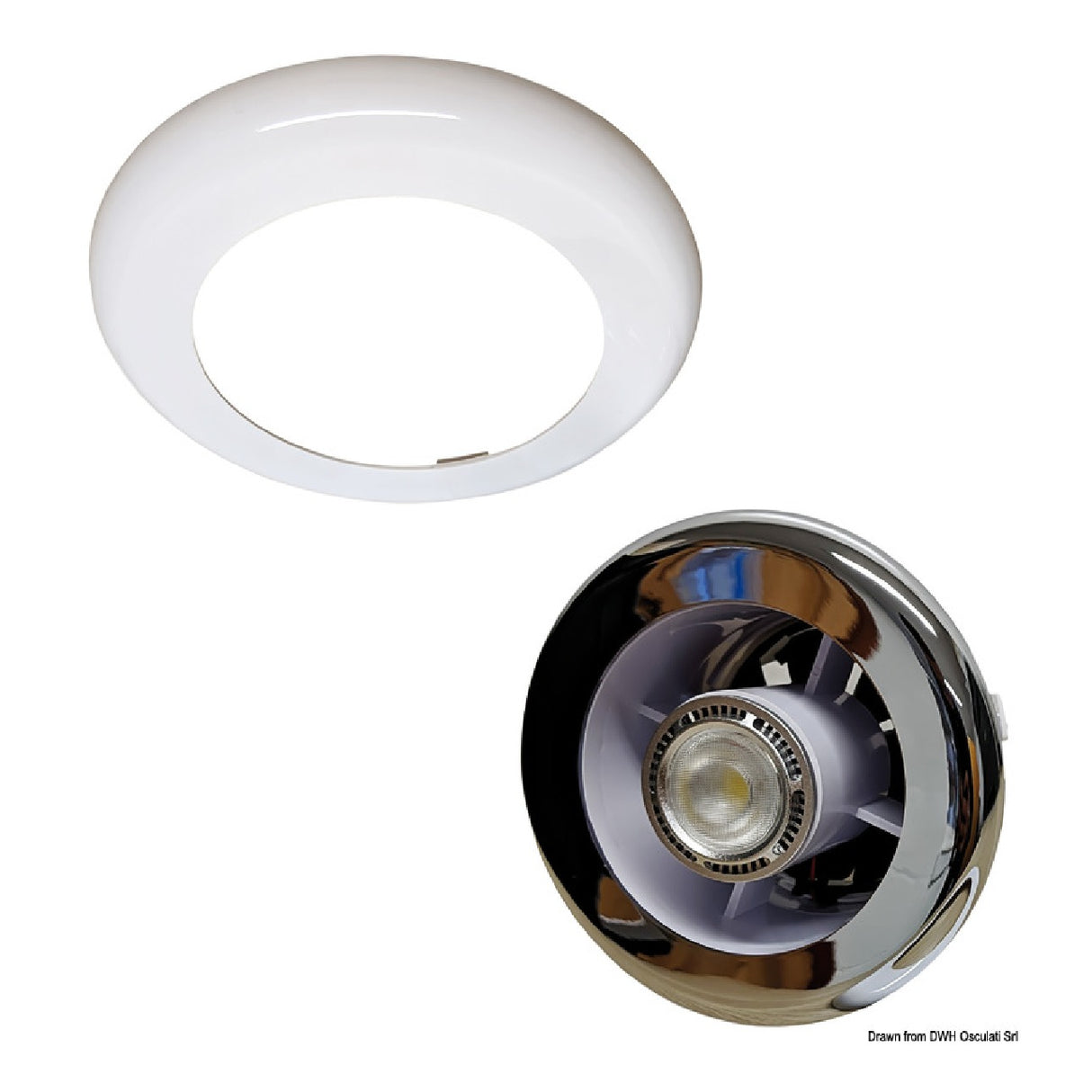 Osculati Extract and Light 13.582.12 LED-Einbaustrahler mit Saugnapf