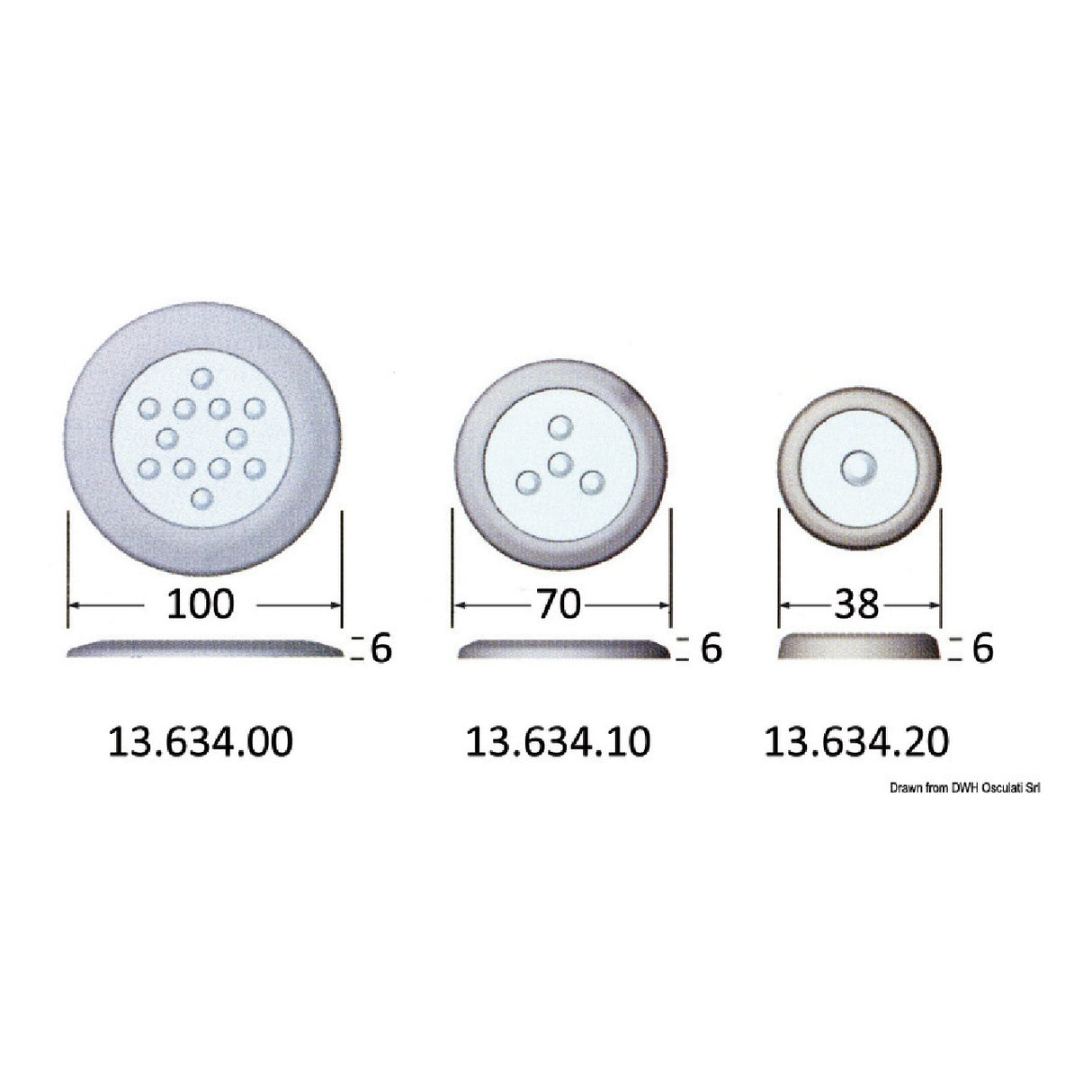 Luz de cortesía LED Attwood