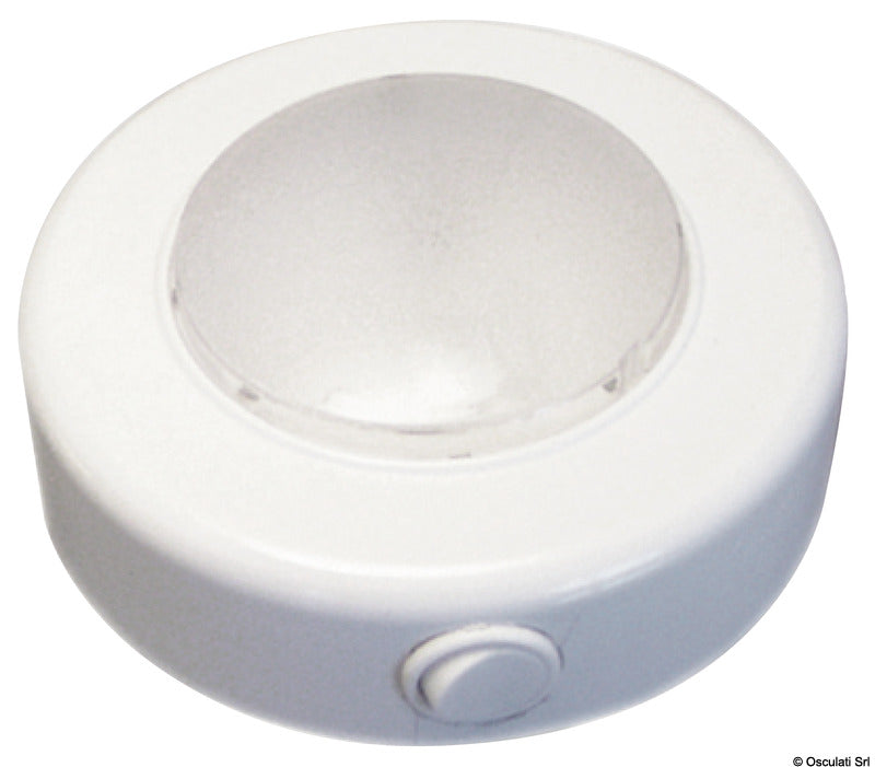 Osculati LED ceiling light in white ABS 13.831.32