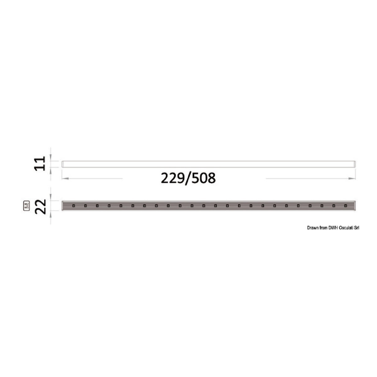 Osculati LED-Lichtleiste 13.844.01