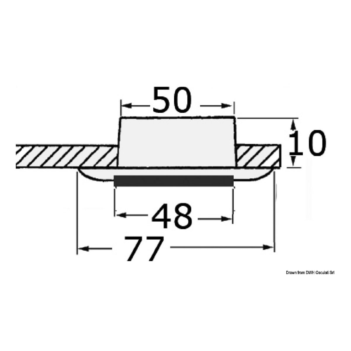 Batsystem Plafoniera LED da incasso Nova II