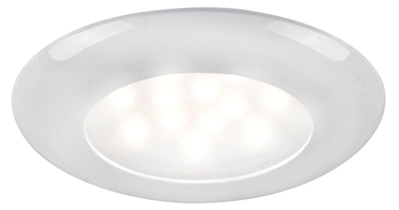 Lámpara de techo LED empotrable Osculati SOLE con anillo blanco e interruptor 13.877.81