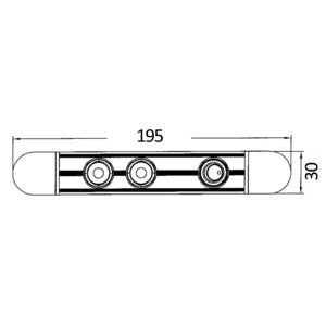 Osculati Luce LED orientabile a 180 13.838.20